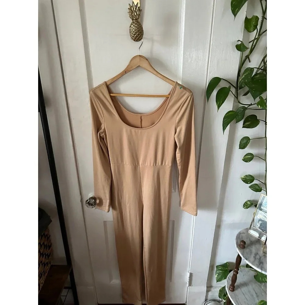 Women’s size large tan jumpsuit